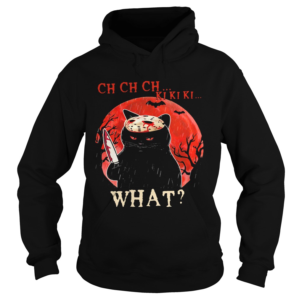 Halloween cat jason voorhees ch ch ch what sunset shirt Halloween cat jason voorhees ch ch ch what sunset shirt