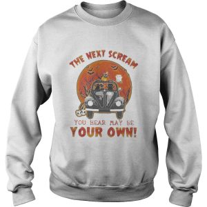 Halloween cat riding car the next scream you hear may be your own sunset shirt