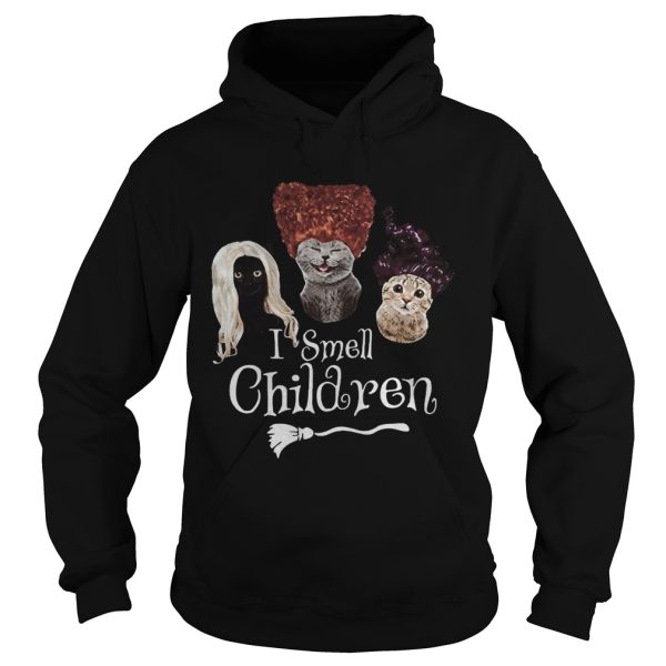 Halloween cats hocus pocus i smell children shirt