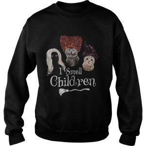 Halloween cats hocus pocus i smell children shirt