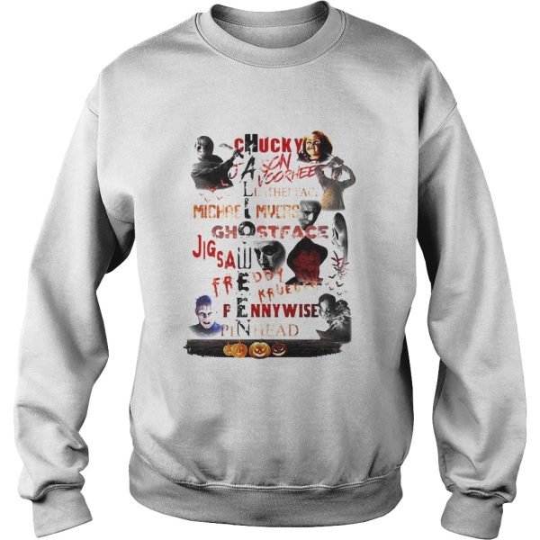 Halloween chucky jason voorhees leatherface michael myers ghostface jigsaw shirt