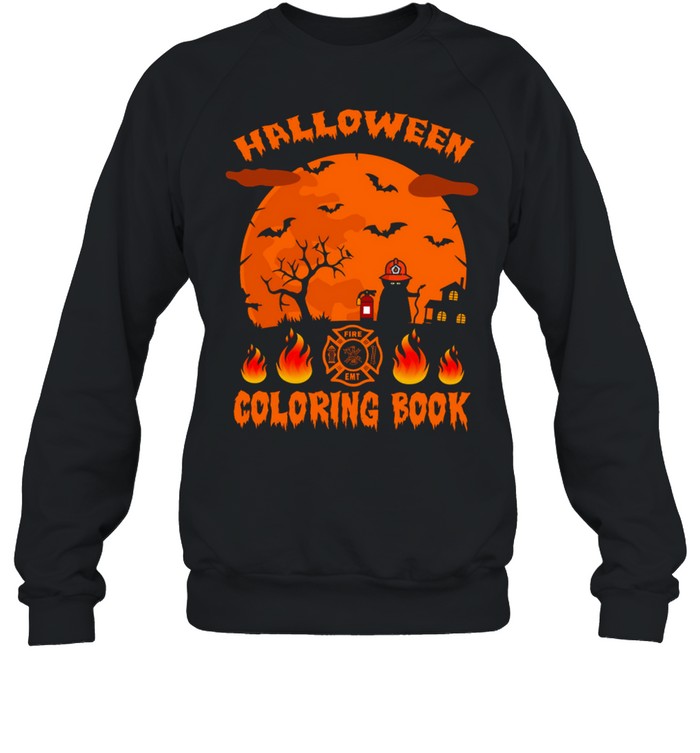 Halloween coloring book fire emt shirt Halloween coloring book fire emt shirt