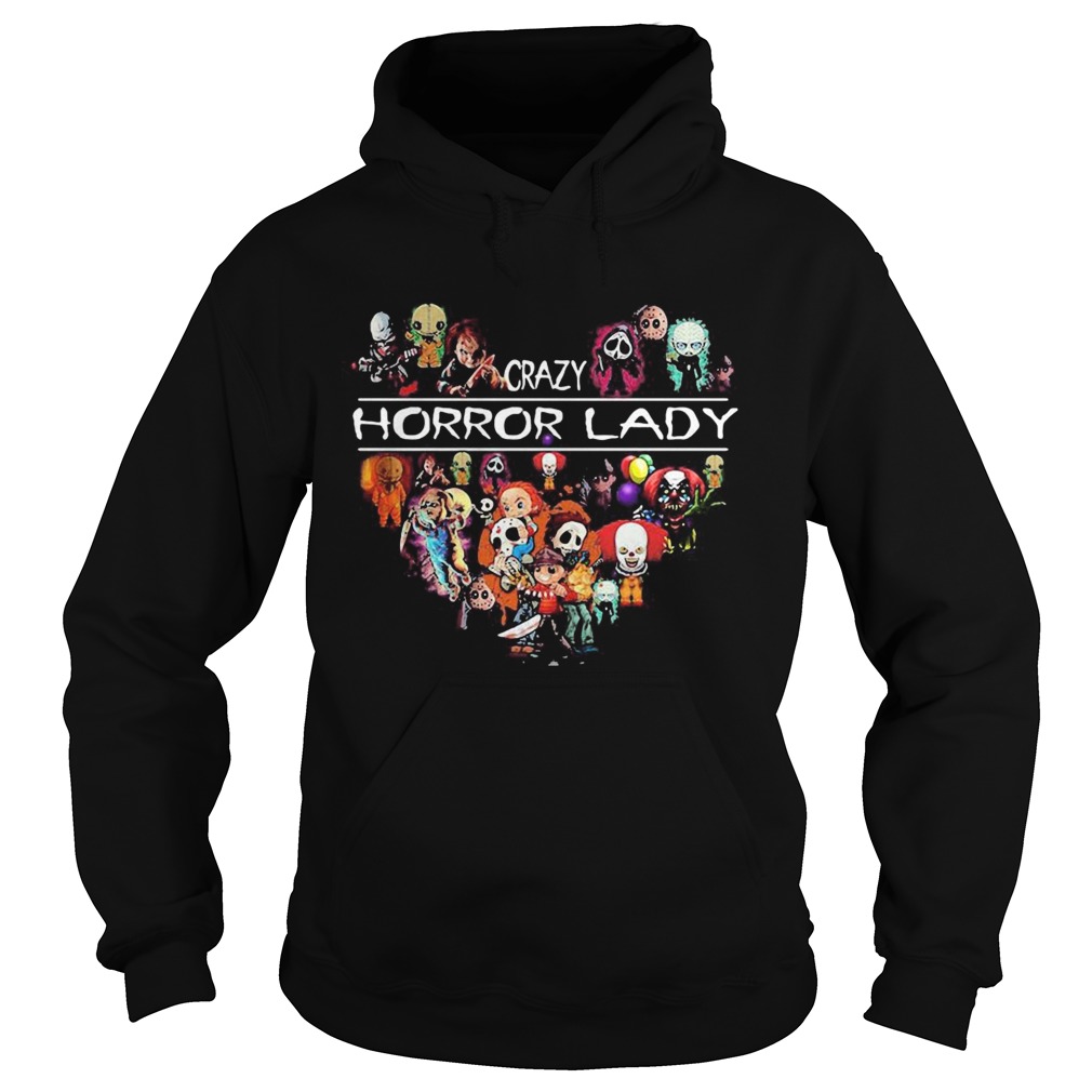 Halloween crazy horror lady heart shirt Halloween crazy horror lady heart shirt