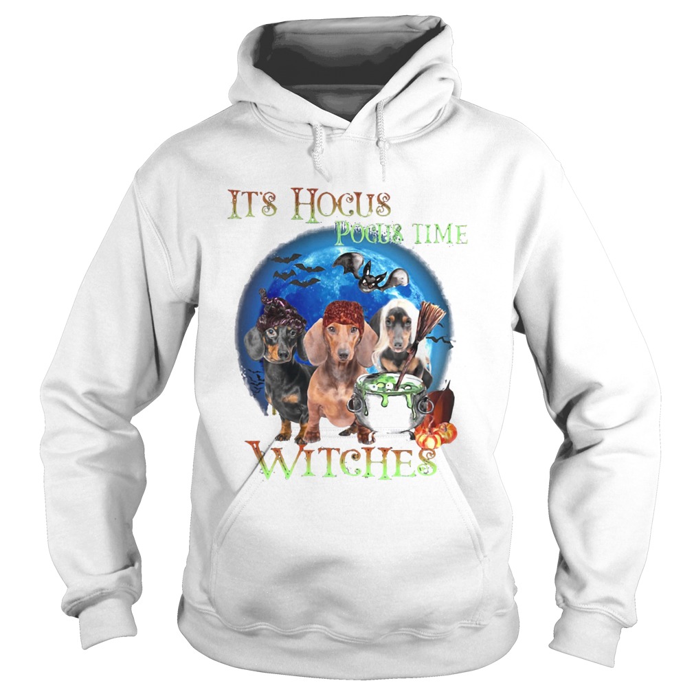 Halloween dachshund its hocus pocus time witches shirt Halloween dachshund its hocus pocus time witches shirt