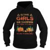 Halloween flamingo some girls go camping and drink too much its me im some girl shirt