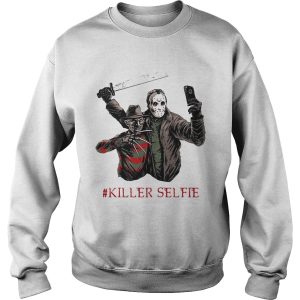 Halloween freddy krueger vs jason killer selfie shirt