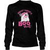 Halloween ghost breast cancer awareness is boo sheet shirt