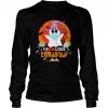 Halloween ghost mask faboolous librarian moon shirt