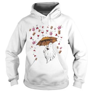 Halloween ghost rain grape wine shirt