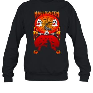 Halloween ghost witch vaccine shirt