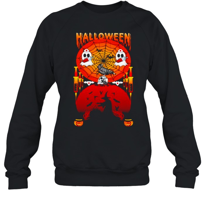 Halloween ghost witch vaccine shirt Halloween ghost witch vaccine shirt