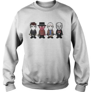 Halloween horror characters cartoon chibi shirt