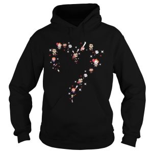 Halloween horror characters chibi heart shirt