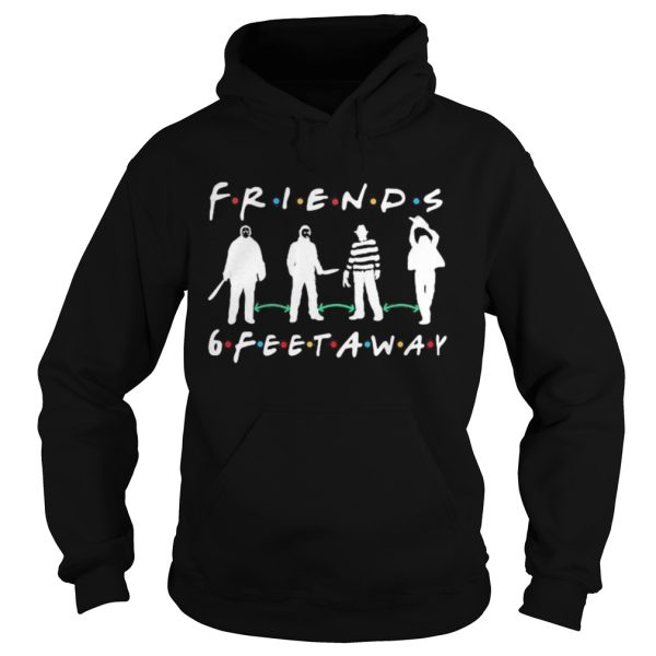 Halloween horror characters mask friends 6 feet away shirt