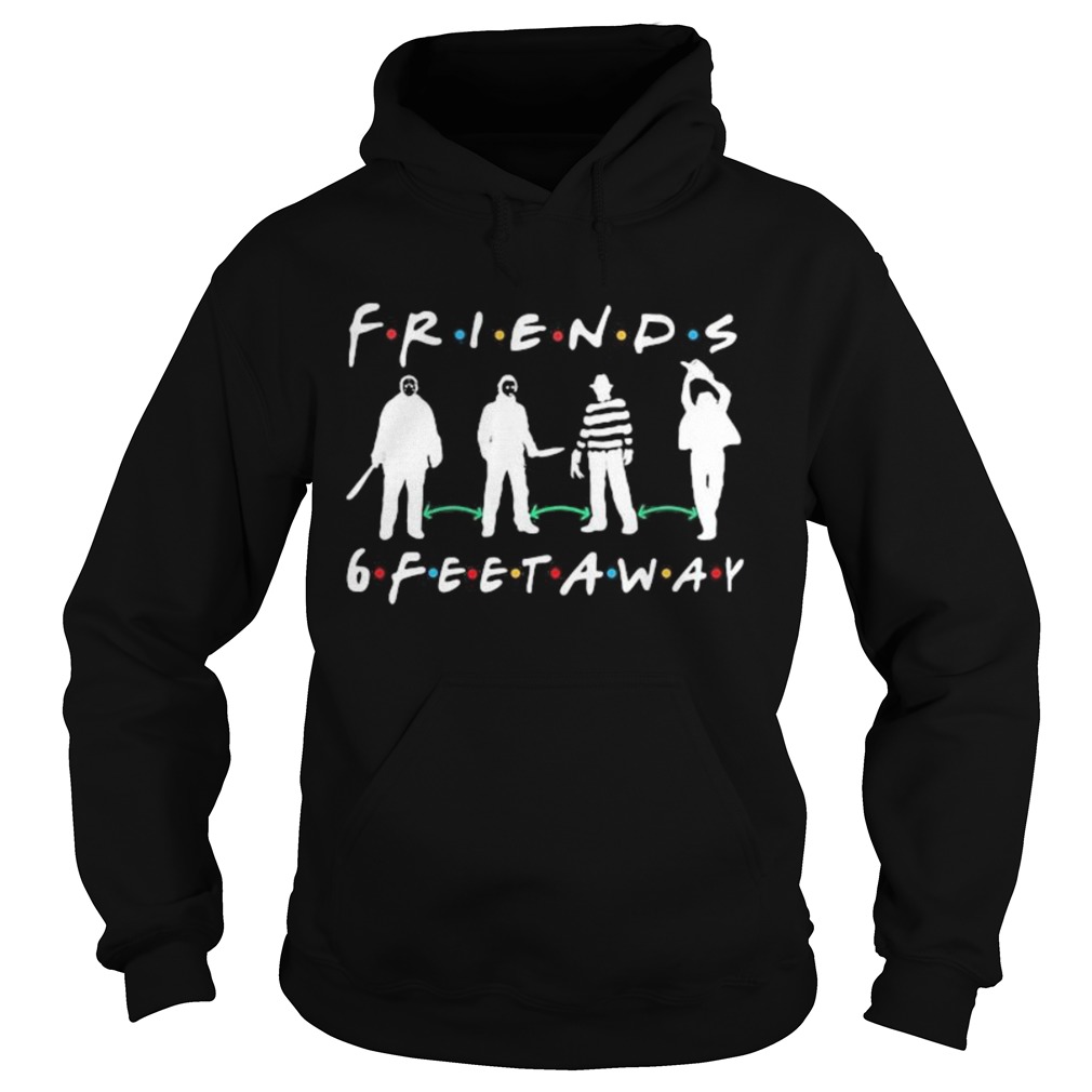 Halloween horror characters mask friends 6 feet away shirt Halloween horror characters mask friends 6 feet away shirt