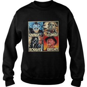 Halloween horror characters savage classy bougie ratchet shirt