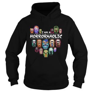 Halloween i am a horror aholic heart shirt