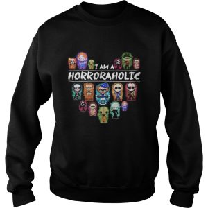 Halloween i am a horror aholic heart shirt