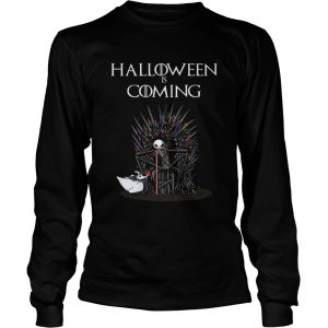 Halloween is coming Jack Skellington Throne shirt