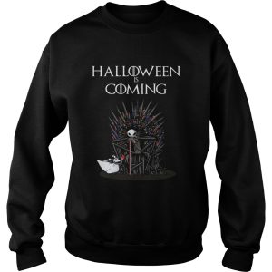 Halloween is coming Jack Skellington Throne shirt 3