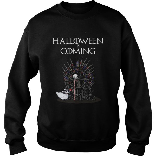 Halloween is coming Jack Skellington Throne shirt
