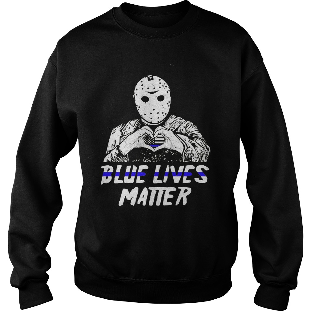 Halloween jason voorhees blue lives matter american flag shirt Halloween jason voorhees blue lives matter american flag shirt