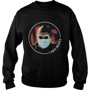 Halloween jason voorhees mask i hate people shirt