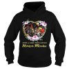 Halloween just a girl who loves horror movies flowers heart shirt