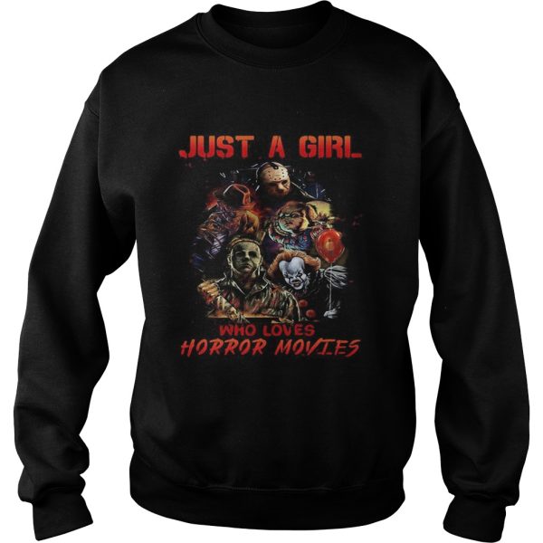 Halloween just a girl who loves horror movies shirt