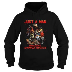 Halloween just a man who loves horror movies shirt