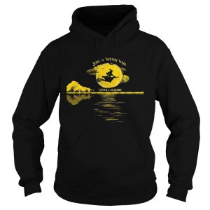 Halloween just a witch who loves lacrosse moon shirt