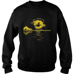 Halloween just a witch who loves lacrosse moon shirt