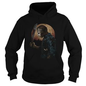 Halloween michael myers holding knife moon shirt
