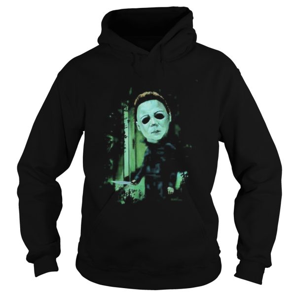 Halloween michael myers holding knife shirt