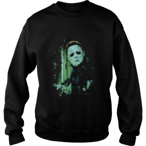 Halloween michael myers holding knife shirt