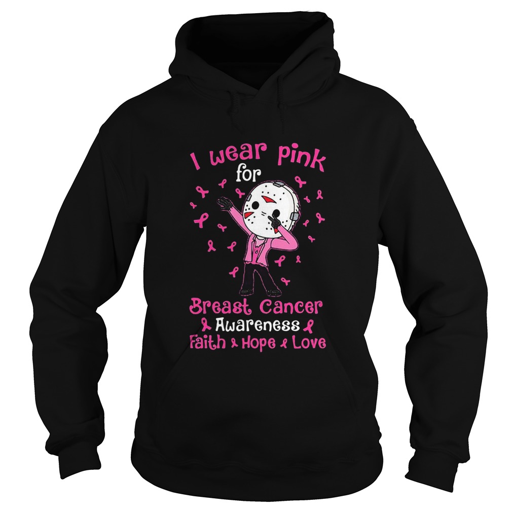 Halloween michael myers i wear pink for breast cancer awareness faith hope love shirt Halloween michael myers i wear pink for breast cancer awareness faith hope love shirt
