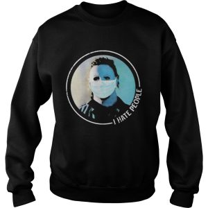 Halloween michael myers mask i hate people shirt