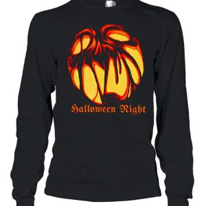 Halloween nignt scary pumpkin shirt