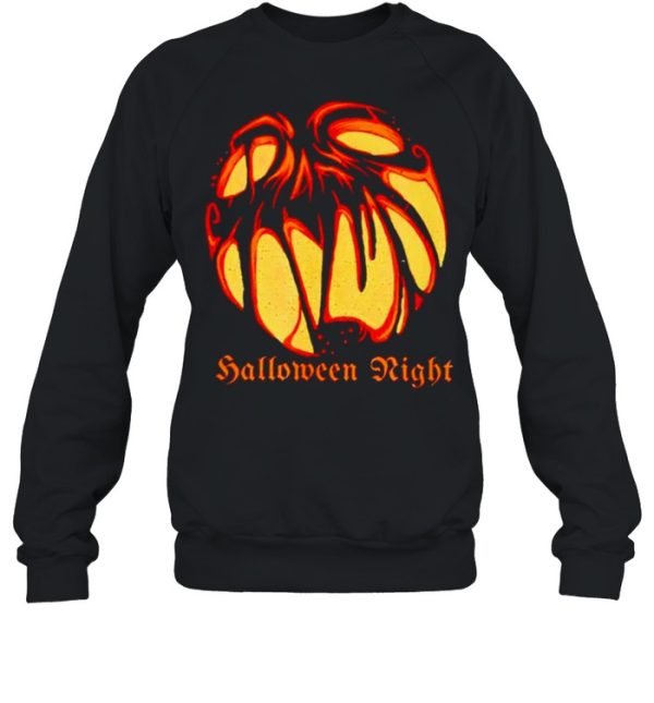 Halloween nignt scary pumpkin shirt