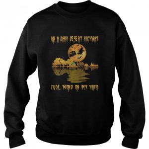 Halloween on a dark desert highway cool wind in my hair with camping shirt