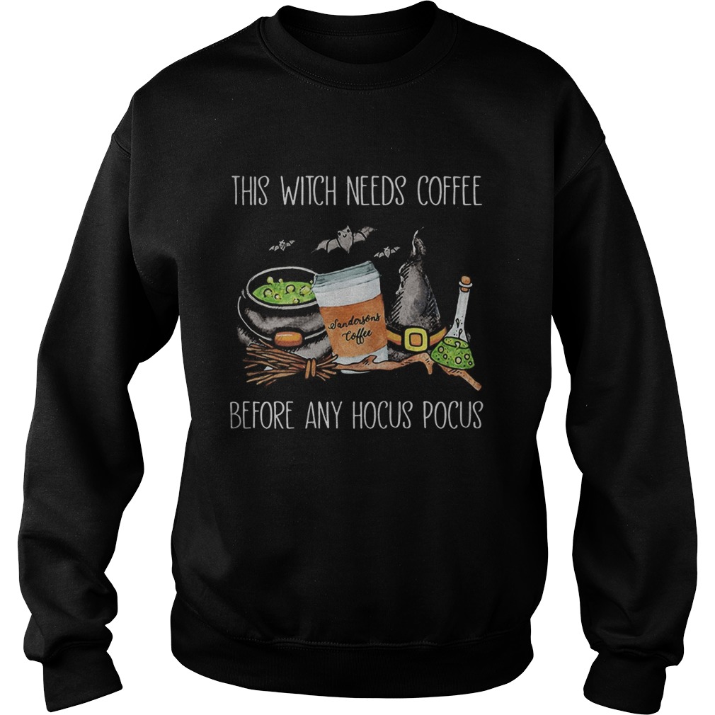 Halloween sendorsons coffee this witch needs insulin before any hocus pocus shirt Halloween sendorsons coffee this witch needs insulin before any hocus pocus shirt