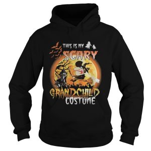 Halloween this is my scary grandchild costume moon shirt