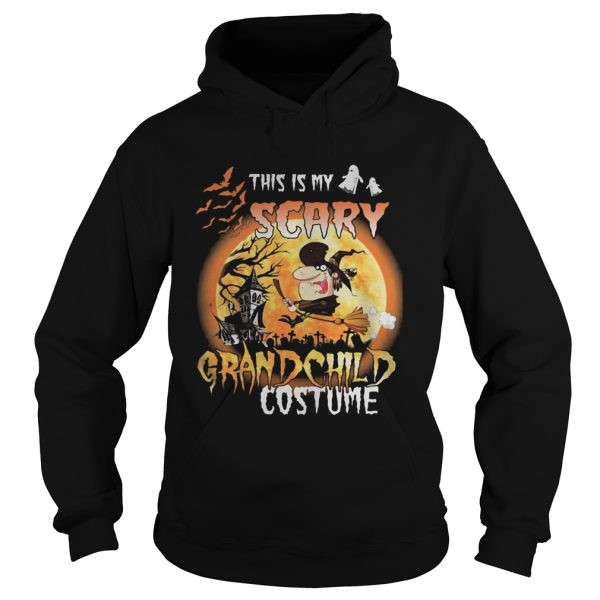 Halloween this is my scary grandchild costume moon shirt