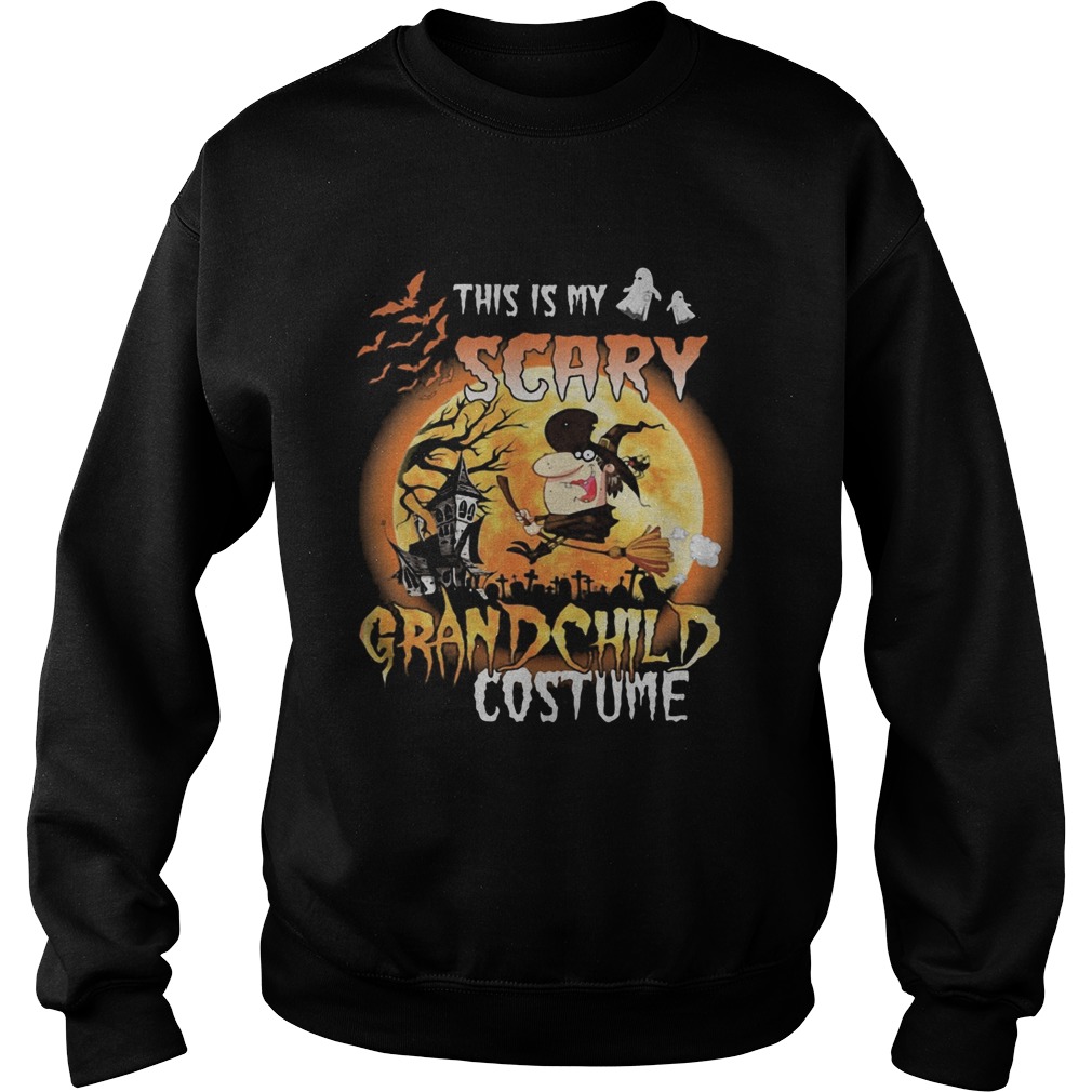 Halloween this is my scary grandchild costume moon shirt Halloween this is my scary grandchild costume moon shirt