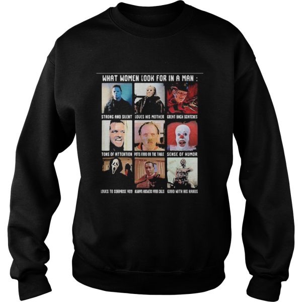 Halloween what women look for in a man strong and silent love his mother great black fathers shirt