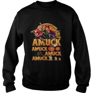 Halloween witch amuck pumpkin shirt