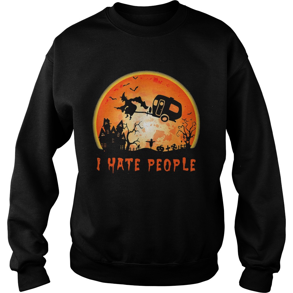 Halloween witch i hate people moon shirt Halloween witch i hate people moon shirt