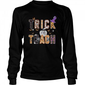 Halloween witch trick or teach shirt