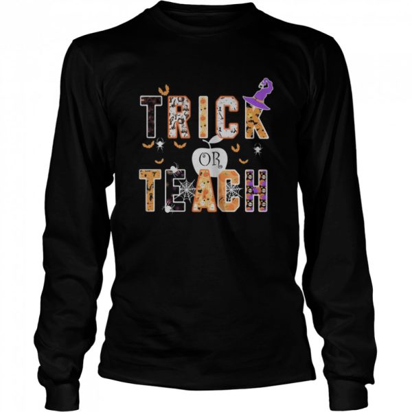 Halloween witch trick or teach shirt