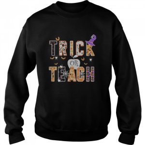 Halloween witch trick or teach shirt